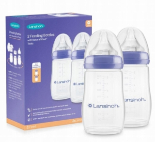 LANSINOH SET FĽAŠIEK 2 x 240 ml + CUSTROVKY 3m+